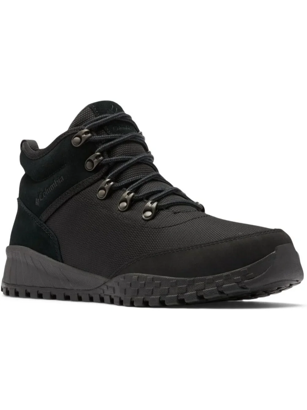 Men's Black Waterproof Shoes Casual Low Top Closed Toe Non Slip Hiking Boot